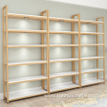 bookshelf storage floor cosmetics display iron